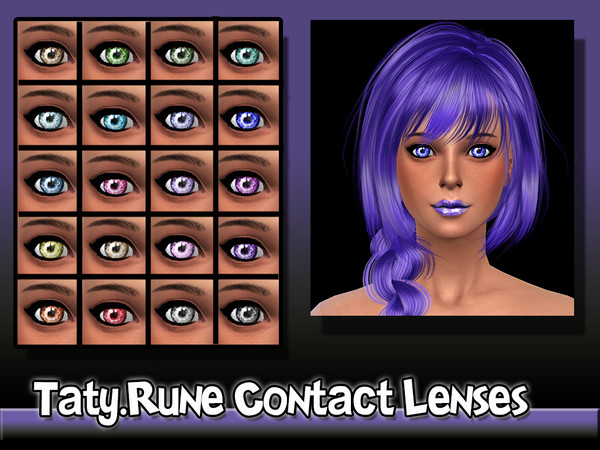 Sims 4 — [Ts4]Taty_RuneContactLenses by tatygagg — -Female, Male -Teen, Young Adult, Adult, Elder