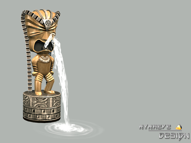 The Sims Resource Luau Hawaiian Tiki Fountain (ground)