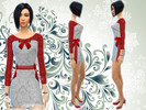 Sims 4 — Christmas dress - i'm your gift by LovegameBAUD2 — because in one month this is christmas, Here is a dress for