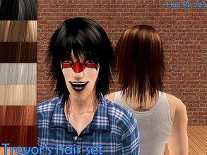 Sims 2 — Trevor\'s hair set-Hair Re 005 by Well_sims — Beautiful re-hair in 7 colors(blonde,platinum blonde,dark