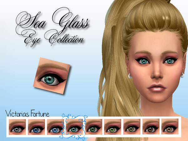 Sims 4 — Aqua by fortunecookie1 — Let these new eyes give your sim the peacefulness of the sea with the crystal clear