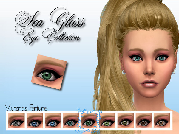 Sims 4 — Green by fortunecookie1 — Let these new eyes give your sim the peacefulness of the sea with the crystal clear