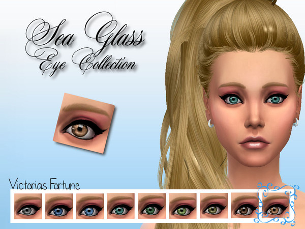 Sims 4 — Light Brown by fortunecookie1 — Let these new eyes give your sim the peacefulness of the sea with the crystal