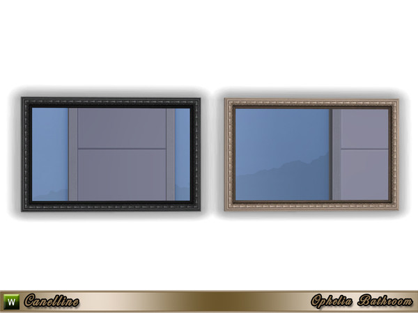 Sims 4 — Ophelia Bathroom Mirror  by Canelline — Mirror from the Ophelia Bathroom set