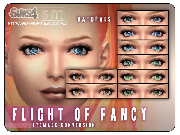 Sims 4 — [ Flight Of Fancy ] - Naturals Eye Mask by Screaming_Mustard — A conversion of my Stereo Eyes originally for