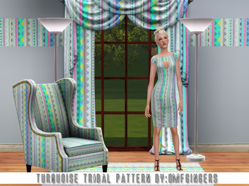 The Sims Resource Tribal Pattern Set 02