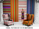Sims 3 — Tribal Pattern Set 01 by omfgingers — This is a lovely set of tribal patterns that can be found in the fabric