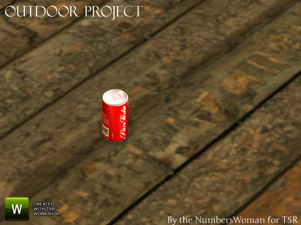 Sims 4 — Outdoor Project Soda Can by TheNumbersWoman — For the outdoor planning in all of us.The NumbersWoman at TSR.