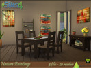 Sims 4 — Nature Painting set  by Kyta1702 — A set of paintings made on wood, nature style. 