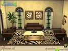 Sims 4 — African set by Kyta1702 — A theme-set, all African style. Big rugs and a painting to decorate your simmies