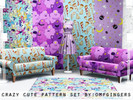 Sims 3 — Crazy Cute Patterns Set by omfgingers — A collection of cute misc patterns.