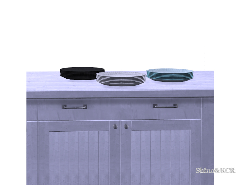 The Sims Resource - Dark Chocolate - stacked plates