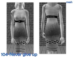 Sims 2 —  Mesh Female Clothemesh 013 Dolcedress1shortkf by Well_sims — Mesh for you.