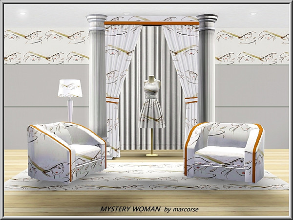 Sims 3 — Mystery Woman_marcorse by marcorse — Themed pattern: woman of mystery under a wide brimmed hat