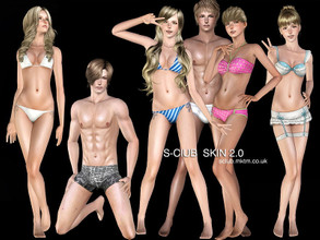 Sims 3 — S-Club ts3 skin nondefault  FM 2.0AB by S-Club — skintones 2.0 version A and B for you, non default replacement,