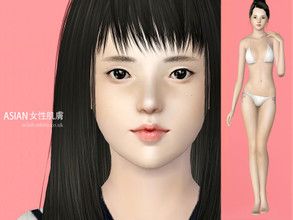Sims 3 — S-Club ts3 skin nondefault F Asian skin AB by S-Club — A Skin for The Sims 3. We worked a lot on this skin, we