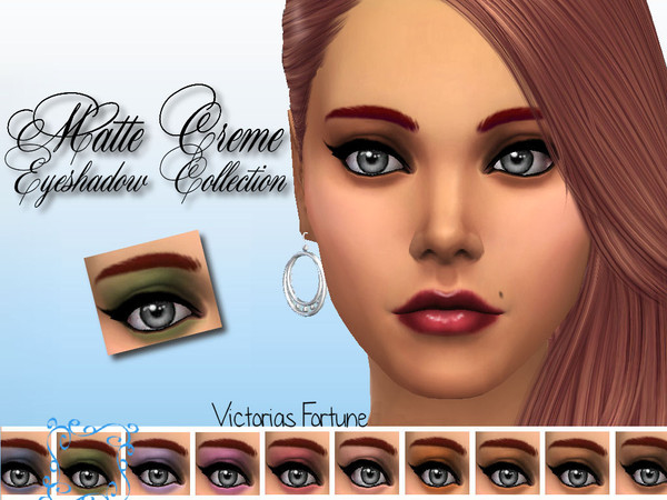 Sims 4 — Green by fortunecookie1 — I have created these stand alone, custom matte eye shadows for your sims. They come in