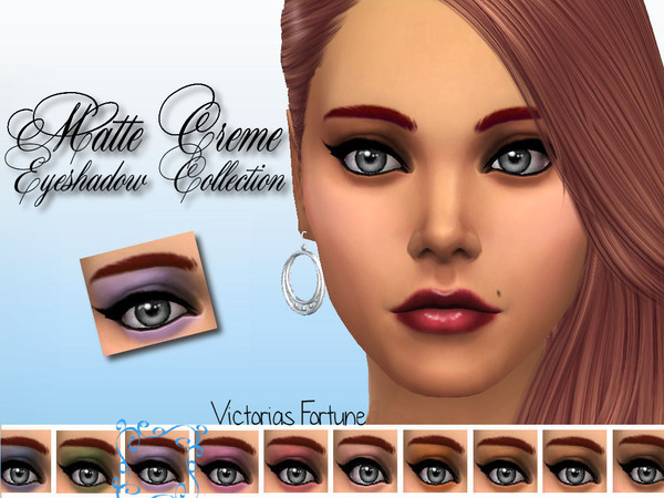 Sims 4 — Grape by fortunecookie1 — I have created these stand alone, custom matte eye shadows for your sims. They come in