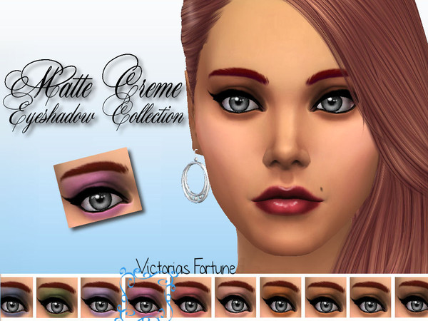Sims 4 — Violet by fortunecookie1 — I have created these stand alone, custom matte eye shadows for your sims. They come