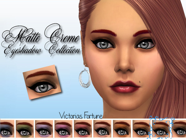 Sims 4 — Cocoa by fortunecookie1 — I have created these stand alone, custom matte eye shadows for your sims. They come in