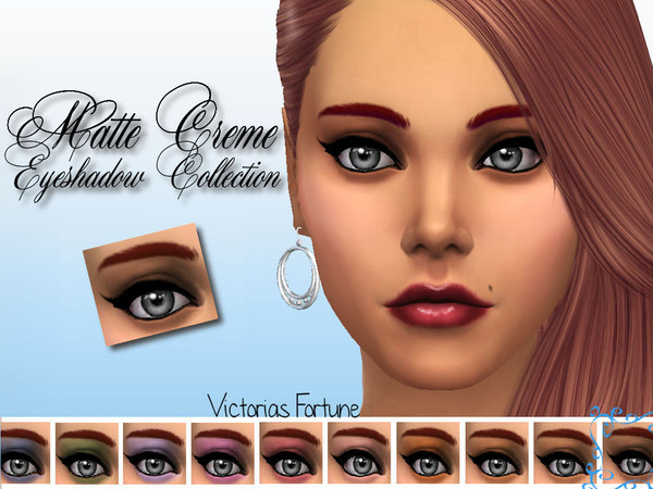 Sims 4 — French Toast by fortunecookie1 — I have created these stand alone, custom matte eye shadows for your sims. They