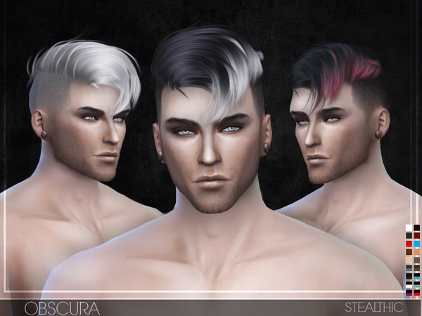 The Sims Resource - Stealthic - Obscura (Male Hair)