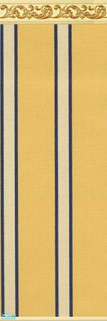 Sims 2 — Stripes, in Yellow by BluStarr — Bring some cheer to your room with this print.