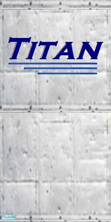 Sims 2 — Sci-fi Wall Set 1 - Steel 2 Text by stephanie_b. — 