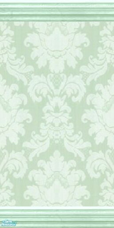 Sims 2 — Inspired Variety - Inspiration 20 by stephanie_b. — Use this elegant pale green wallpaper with flowers to bring