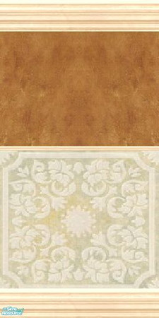 Sims 2 — Inspired Variety - Inspiration 18 by stephanie_b. — Use this elegant burnt orange textured wallpaper with an