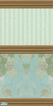 Sims 2 — Inspired Variety - Inspiration 15 by stephanie_b. — Use this elegant teal urn design with stripes to bring a bit