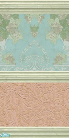 Sims 2 — Inspired Variety - Inspiration 14 by stephanie_b. — Use this classic, baby blue floral urn design with a lower