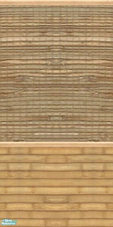 Sims 2 — Inspired Variety - Inspiration 12 by stephanie_b. — Use this classic asian bamboo wall covering to bring a bit