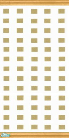 Sims 2 — Inspired Variety - Inspiration 8 by stephanie_b. — Use this modern wallpaper with repeating burnt yellow squares