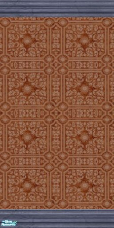 Sims 2 — Inspired Variety - Inspiration 4 by stephanie_b. — Use this masculine rouge paneled wall covering with bashful