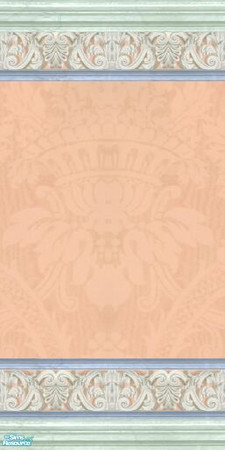 Sims 2 — Inspired Variety - Inspiration 2 by stephanie_b. — Use this elegant peach, pale green and baby blue wallpaper