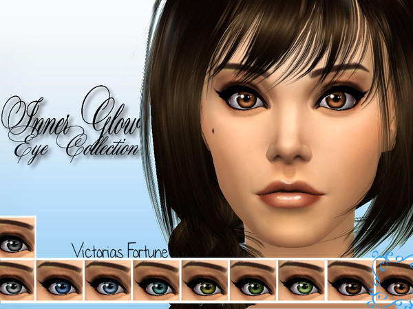Sims 4 — Light Brown by fortunecookie1 — Have your sim find their inner glow with these new eyes. Here are 10 striking
