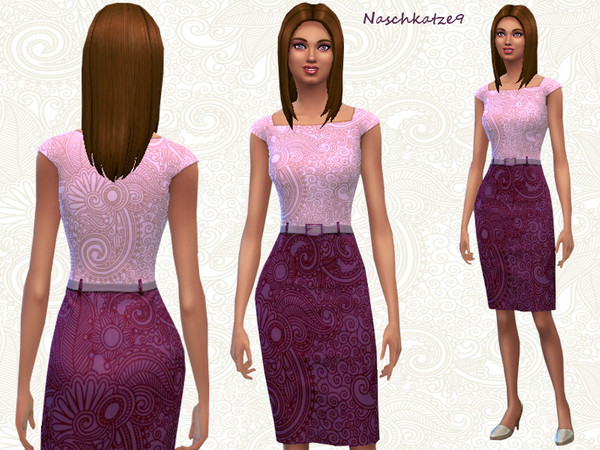Sims 4 — Purple for Dress Fancier by naschkatze93 — You need a dress for a party and love the color purple? Then you have