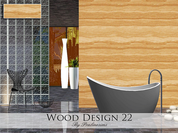 Sims 3 — Wood Design 22 by Pralinesims — By Pralinesims