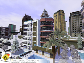 Sims 3 — Paeonia Officin by Onyxium — I wish you Merry Christmas and a wonderful new year. ^_^ High-rise buildings,