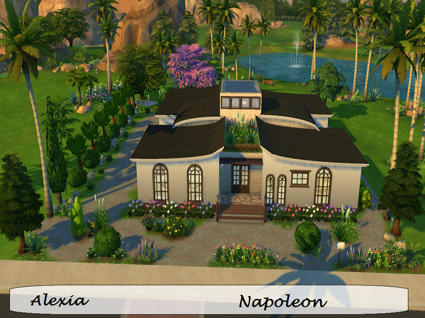 Sims 4 — NAPOLEON by Alexiak1232 — A modern lakeview house for your simmies. Its a medium size house for a couple and one