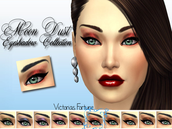 Sims 4 — Cranberry by fortunecookie1 — Add a little shimmer and glitter to your sims eye shadow with Victorias Fortune