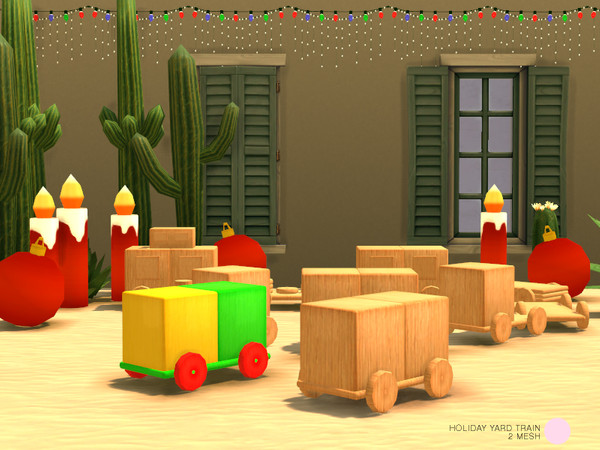 Sims 4 — Holiday Train 2 Mesh by DOT — Holiday Train 2 Mesh by DOT of The Sims Resource