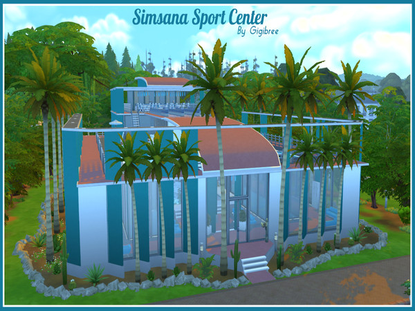 Sims 4 — Simsana Sport Center by Gigibree2 — Simsana Sport Center is a colorful and cozy public place for your sports