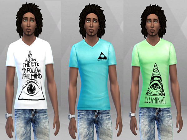 The Sims Resource - Illuminati T-Shirts
