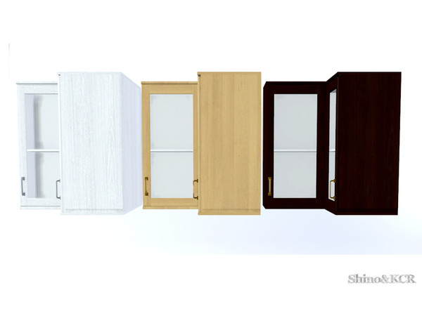 Sims 4 — PB Printer Living - Hutch Corner Glassdoors right by ShinoKCR — Have fun to built your own Wall unit with the