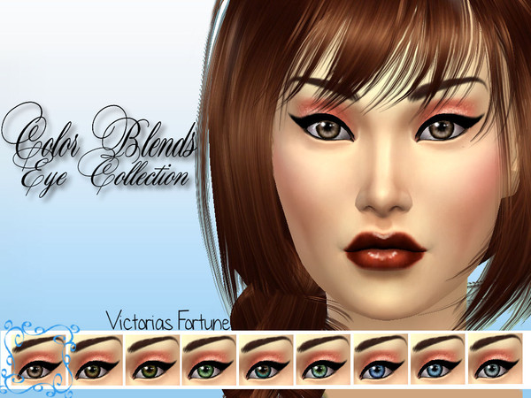 Sims 4 — 1 by fortunecookie1 — Are you a bit tired of only having one color in your eyes for your sims? Then Victorias