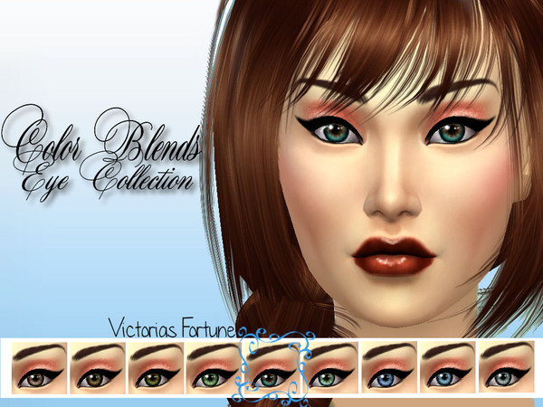 Sims 4 — 5 by fortunecookie1 — Are you a bit tired of only having one color in your eyes for your sims? Then Victorias