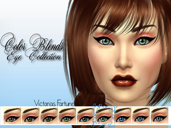 Sims 4 — 6 by fortunecookie1 — Are you a bit tired of only having one color in your eyes for your sims? Then Victorias
