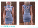 Sims 2 — 107-Milky way by Well_sims — Beautiful blue dress with japanase ornaments for your sim.